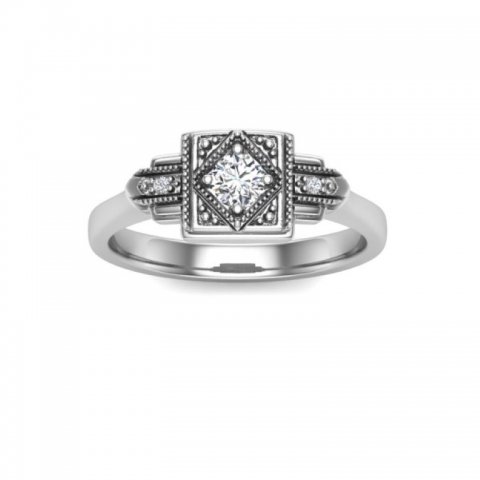 Vintage design diamond ring image 1