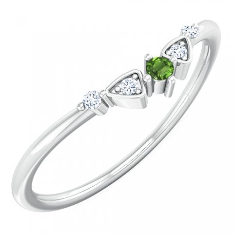 Delicate diamond ring image 4